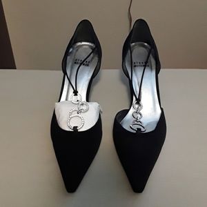 Stuart weitzman satin/crystal